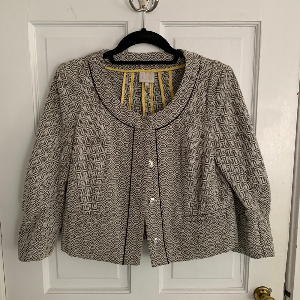 Anthropologie cropped blazer